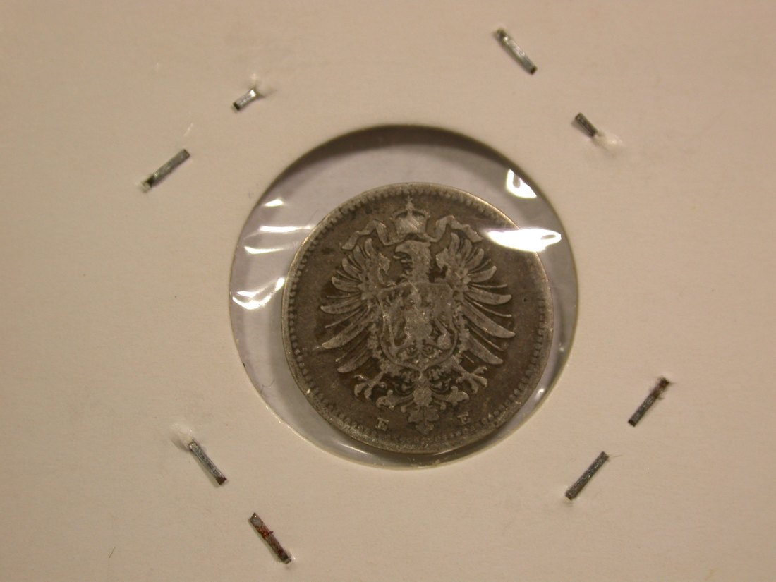  B47 KR  20 Pfennig 1876 E in f.ss  Originalbilder   