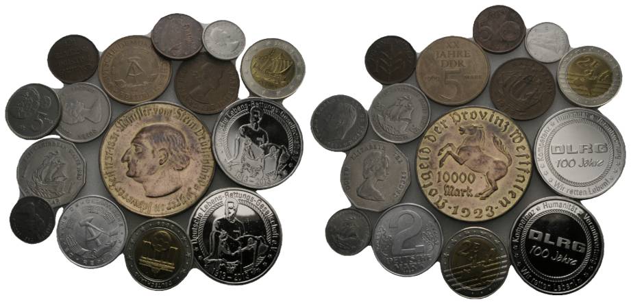  Lot div. Münzen und Medaillen (15 Stück)   