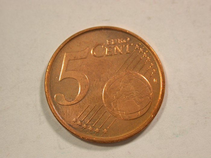  B18 Belgien  5 Cent 1999 in UNC  Originalbilder   