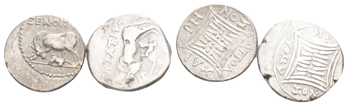  Antike, 2 Kleinmünzen   