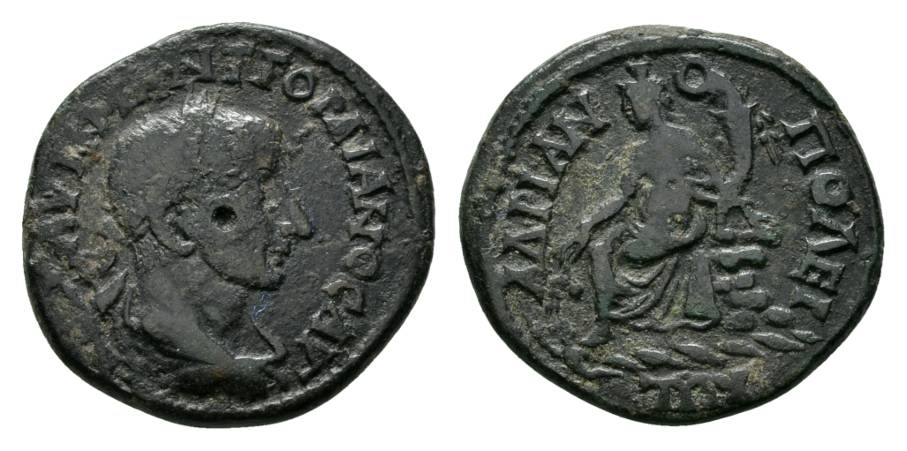  Antike, Hadrianopolis, Thrace, Gordianus III 238-244; Bronzemünze 10,47 g   
