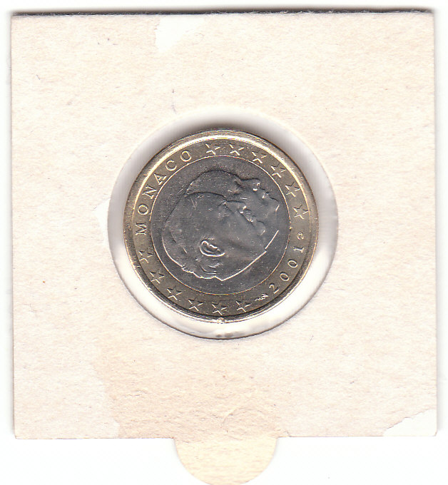 Monaco (A899)b, 1 Euro 2001 uncir.