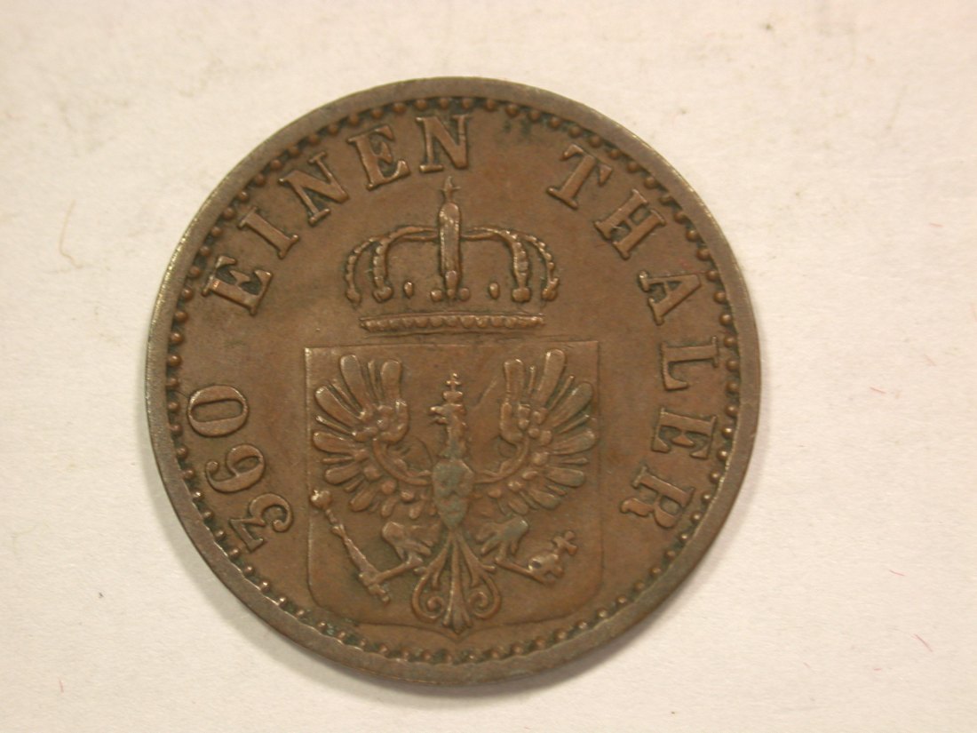  B19 Preussen  1 Pfennig  1868 C in ss+ Originalbilder   