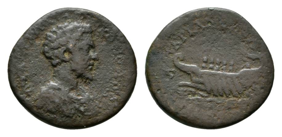  Antike, Hadrianopolis, Thrakien, Commodus; Bronzemünze 7,69 g   