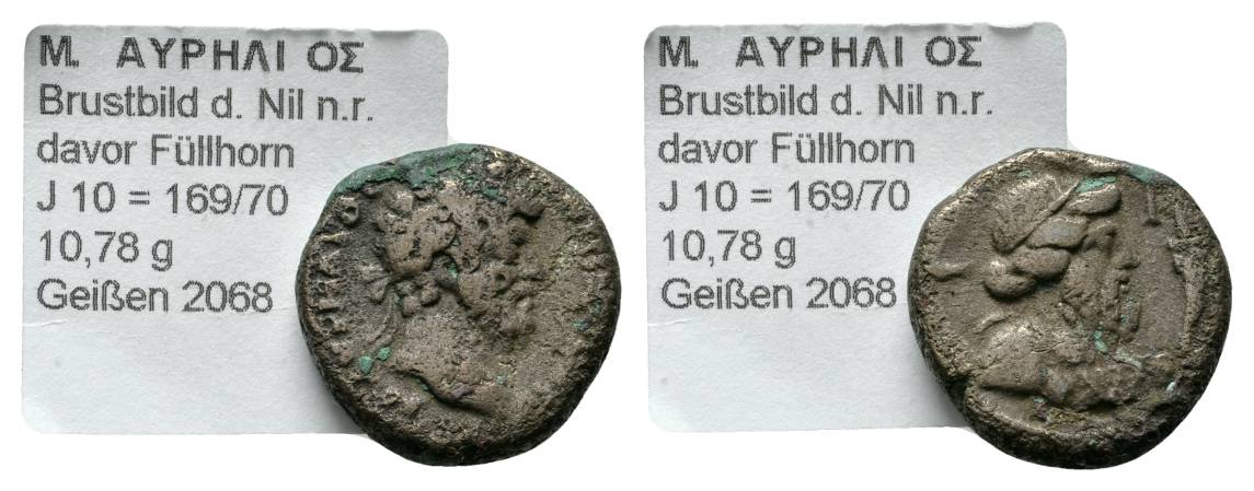  Antike; Bronzemünze 10,78 g   