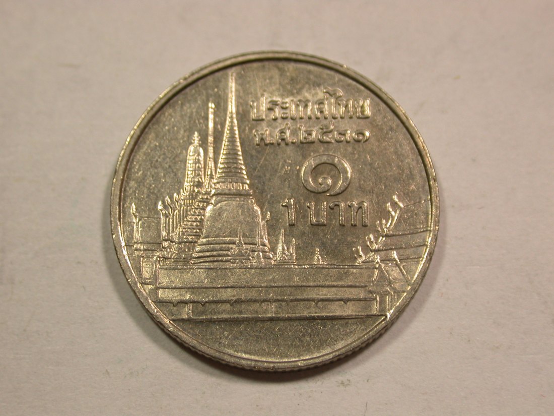  B20 Thailand  schöne Münze in f.ST   Originalbilder   