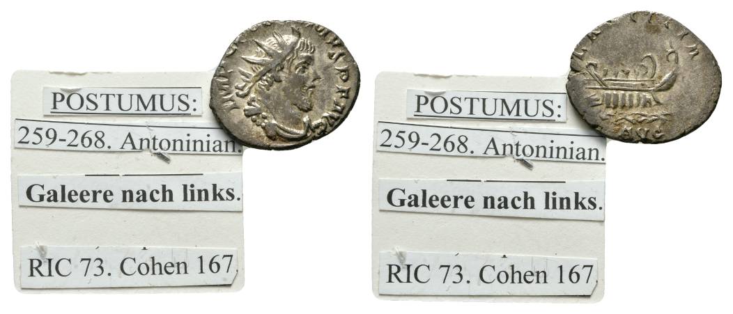  Antike; Postumus 259-268; Antoninian 3,53 g   