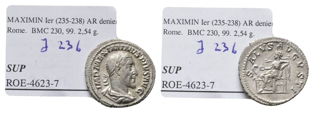  Antike; Maximinus Thrax 235-238; Denar 2,54 g   