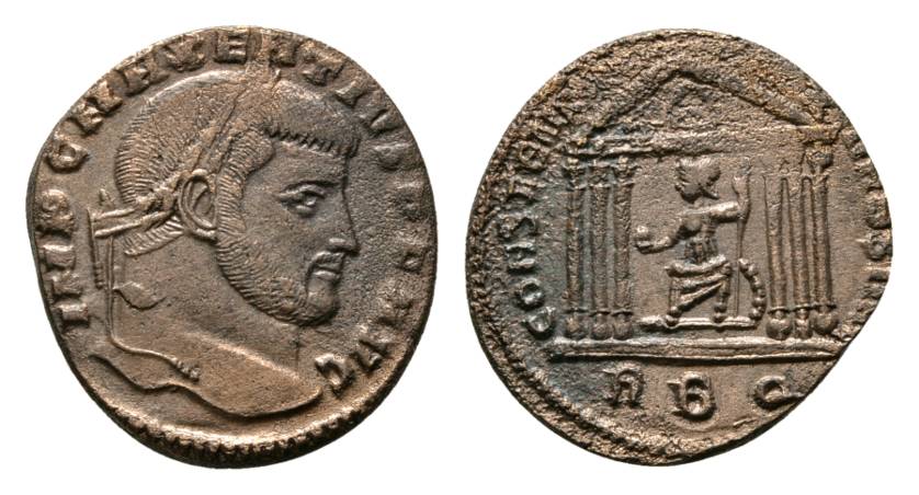  Antike; Maxentius 306-312; Bronzemünze 6,09 g   