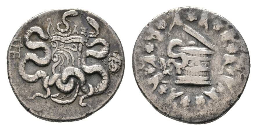  Antikes Griechenland; Mysien Pergamon; Silbermünze 12,44 g   