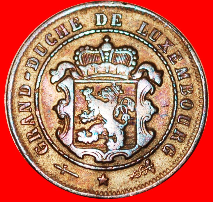  √ ERROR BAPTH: LUXEMBOURG ★ 2 1/2 CENTIMES 1901!   