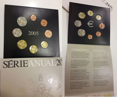  Portugal   Euro-Kursmünzensatz 2005    FM-Frankfurt   