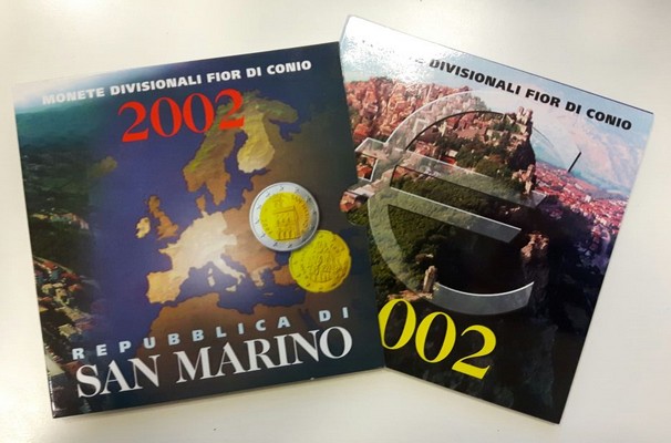  San Marino    Euro-Kursmünzensatz  2002   FM-Frankfurt   