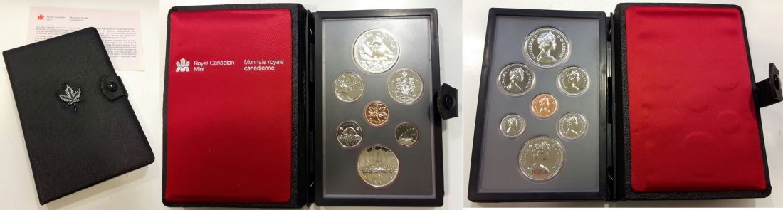  Kanada  Kursmünzensatz  1979  FM-Frankfurt  Polierte Platte mit Folder   