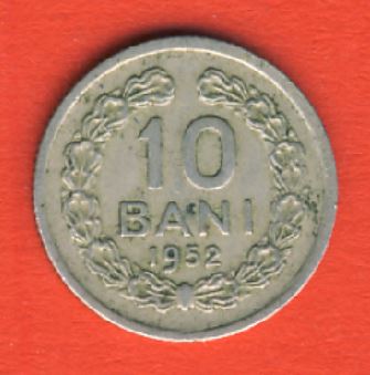  Rumänien 10 Bani 1952   
