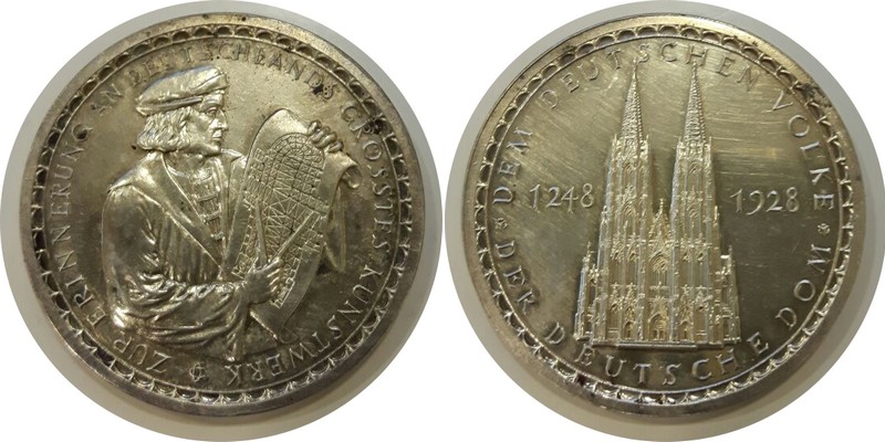  Deutschland Medaille Der Deutsche Dom    FM-Frankfurt Feingewicht: 22,56g Silber   