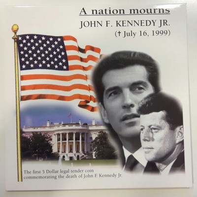  Liberia   5 Dollar  1999  FM-Frankfurt  Kupfer/Nickel     John F. Kennedy   