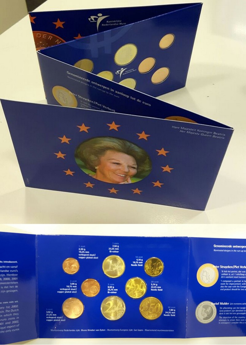  Niederlande  Euro-Kursmünzensatz   FM-Frankfurt   