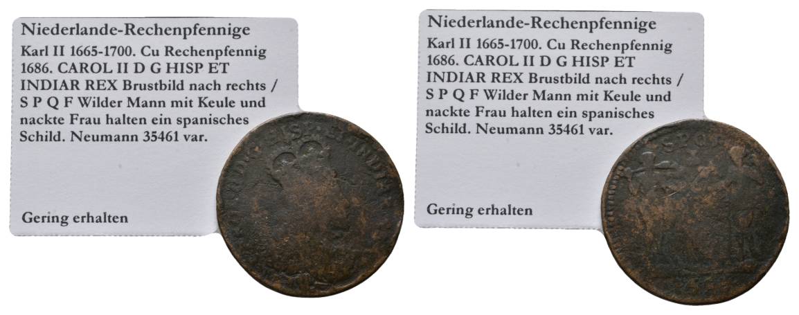  Nürnberg-Rechenpfennig, Cu Rechenpfennig 1686   
