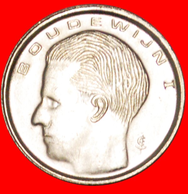  √ DUTCH LEGEND: BELGIUM ★ 1 FRANC 1989 MINT LUSTER! coin (not medal) alignment!   