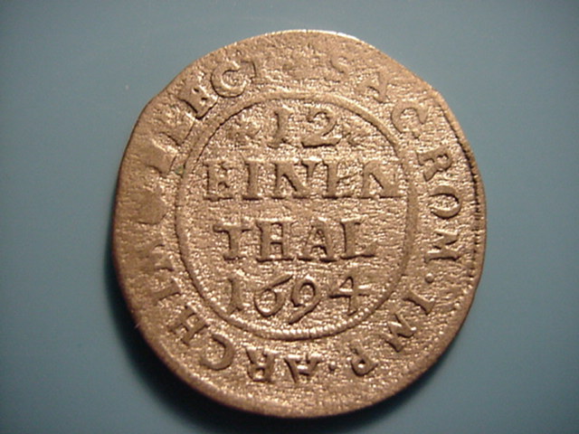 Sachsen-KurlinieJohann Georg IV Groschen 1/12 Thaler 1694 I.K.-Silber
