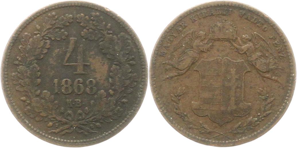  8841 Österreich 4 Kreuzer 1868  KB   
