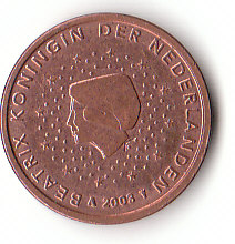 Niederlande (D024)b. 1 Cent 2003 siehen scan / cir.
