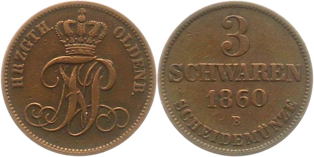 8909 Oldenburg 3 Schwaren 1860   