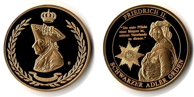  Deutschland Medaille 2009  Friedrich der Große    FM-Frankfurt Gewicht: 32g PP   
