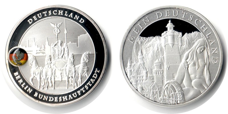  Deutschland Medaille  FM-Frankfurt    Gewicht: ca.30,2g  PP  Berlin   