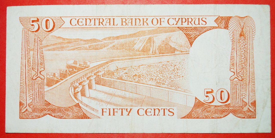  * GERMASOGIA DAM: CYPRUS ★ 50 CENTS 1987! LOW START★ NO RESERVE!!!   
