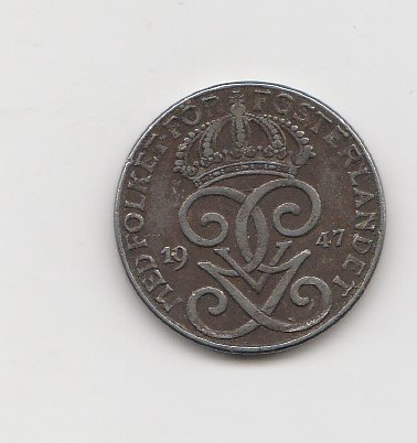 2 Öre Schweden 1947 (K824)   
