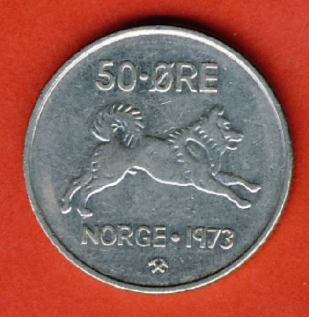 Norwegen 50 Öre 1973   