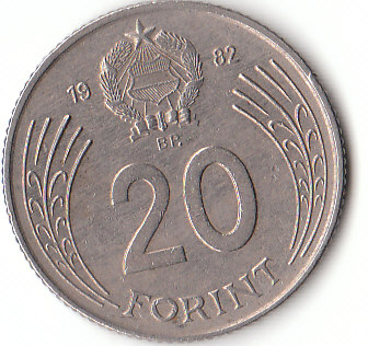 Ungarn (C143) b. 20 Forint 1982 siehe scan