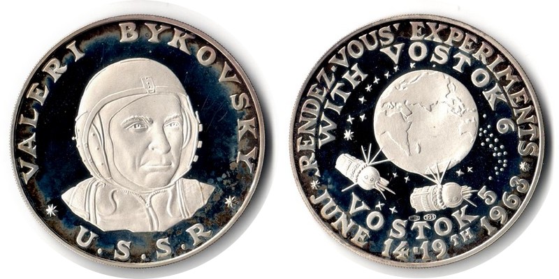  USA   Medaille   1963    FM-Frankfurt  Feinsilber: 23,13g Silber   Rendez-vous Experiments   