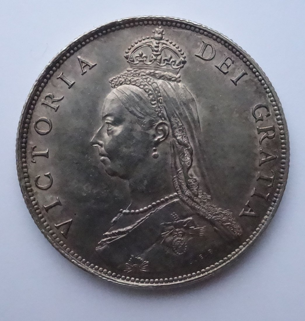 Florin 1887 Queen Victoria unz