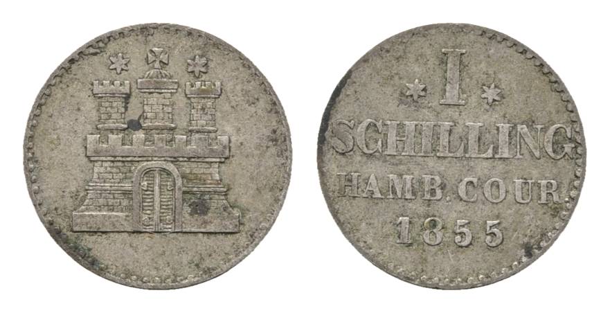 Hamburg, Kleinmünze 1855   