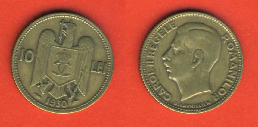 Rumänien 10 Lei 1930   