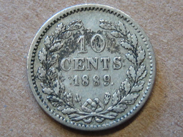  Niederlande 10 Cents 1889   