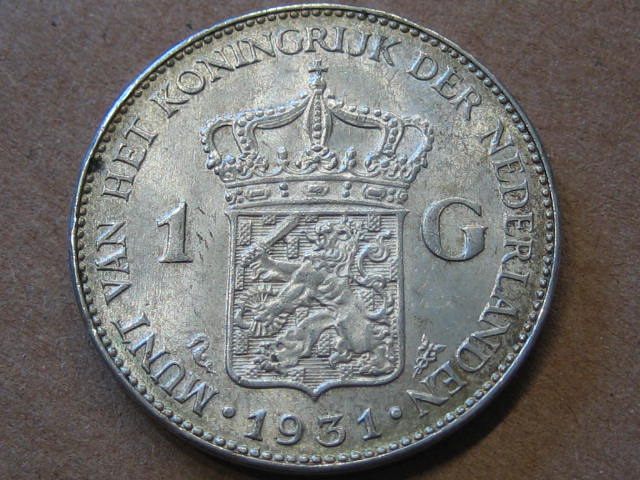  Niederlande 1 Gulden 1931 Erhaltung   