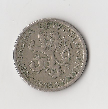  1 Krone Tschechowslowakei 1922 (K915)   