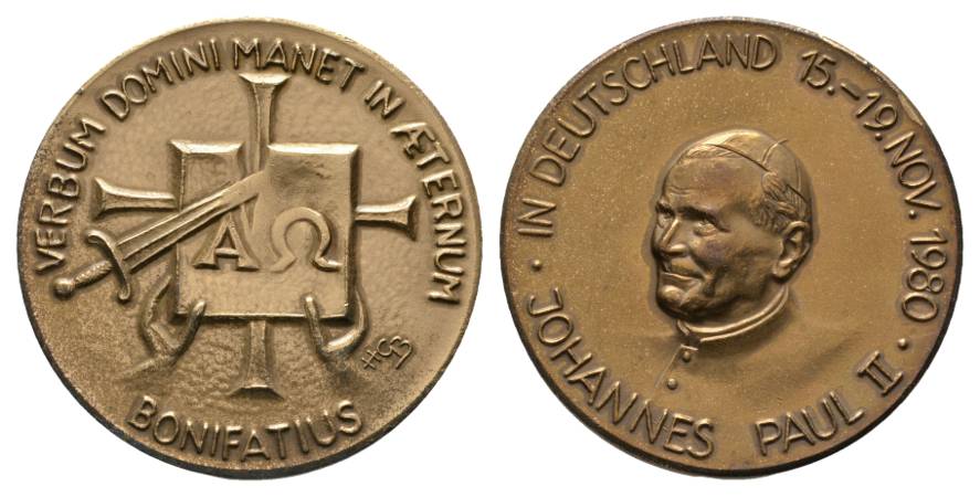  Medaille 1980, Bronze; Ø 40 mm, 27,36 g   