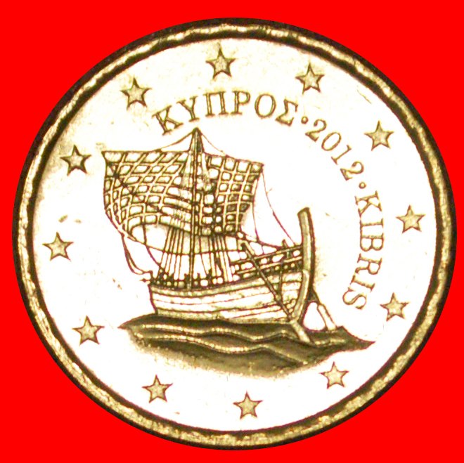  § GREECE: CYPRUS ★ 10 CENTS 2012 UNC MINT LUSTER! LOW START ★ NO RESERVE!!!   