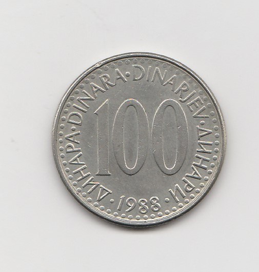  100 Dinar Jugoslawien 1988 (I003)   