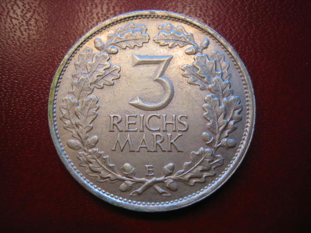  WR 3 Reichsmark 1925 E Rheinlande   