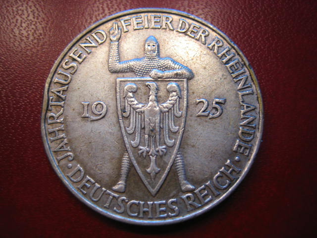  WR 5 Reichsmark 1925 D Rheinlande   
