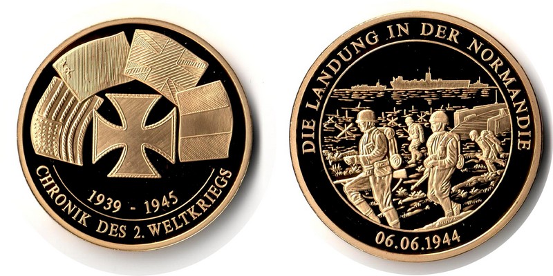  Medaille  Chronik des 2. Weltkriegs   FM-Frankfurt   Gewicht: 27,85g  PP   