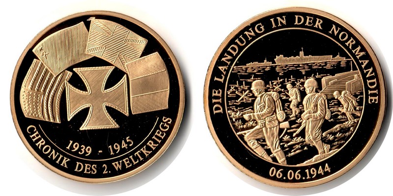  Medaille  Chronik des 2. Weltkriegs   FM-Frankfurt   Gewicht: 27,85g  PP   