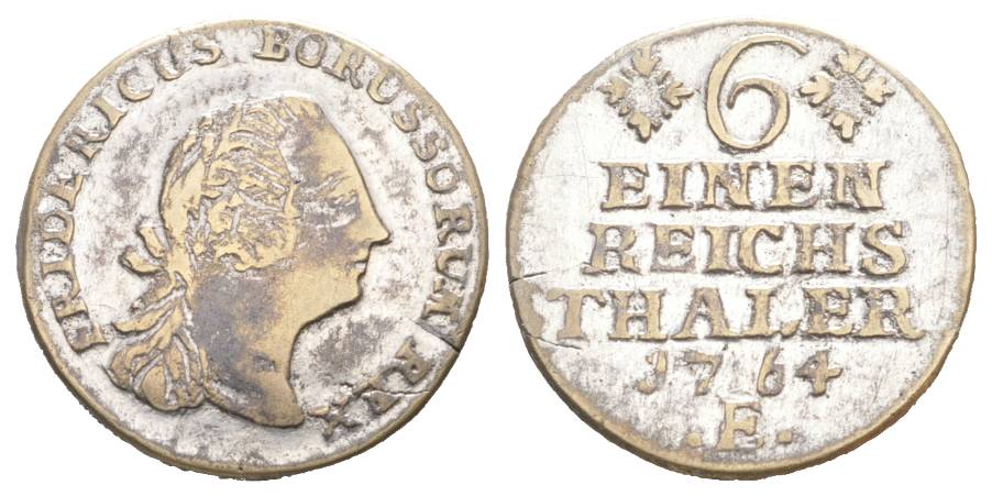  Preußen, Kleinmünze, Zeitgenössische Fälschung   