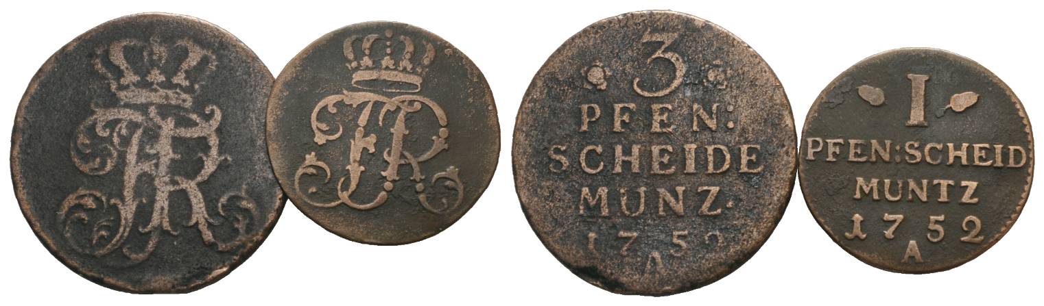  Preußen, 2 Kleinmünzen   